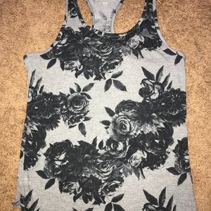 Adidas floral tank top